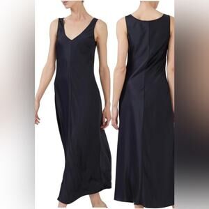 LAPOINTE Satin Bias Maxi Dress